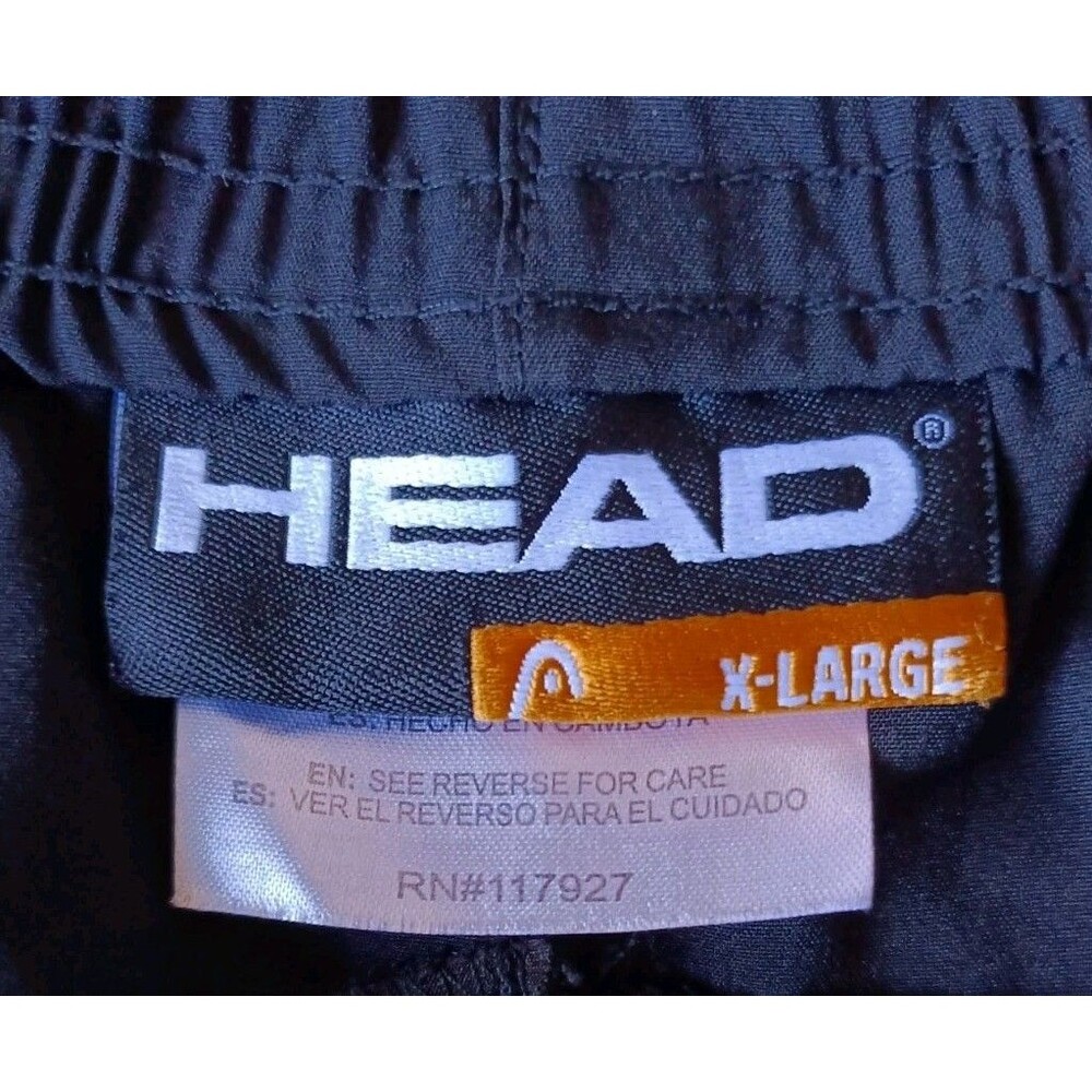 Head Athletic Shorts Men's XL Drawstring Black Adjustable - Picture 4 of 5